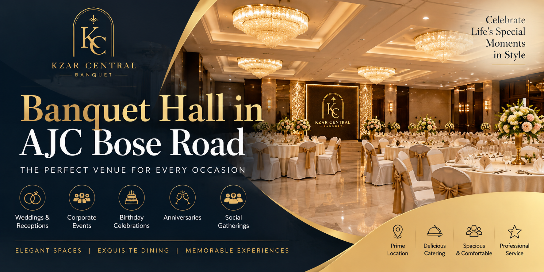 Banquet Hall in AJC Bose Road: Choose the Right Venue